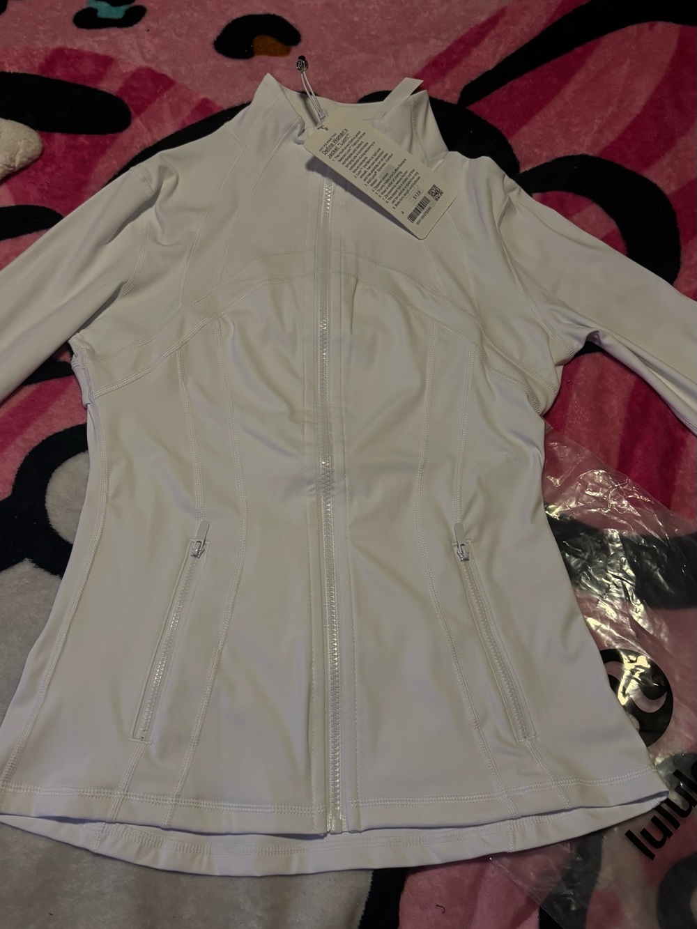 lululemon athletica White Zip-Up Utility Jacket